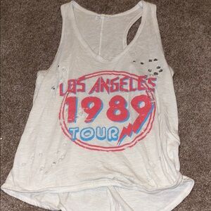 Los Angeles 1989 Tour White Tank Top